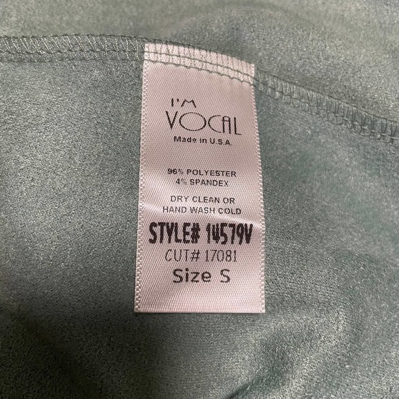 Boho Vixen Vest Faux Suede Embellished Sage Size S - Picture 11 of 11